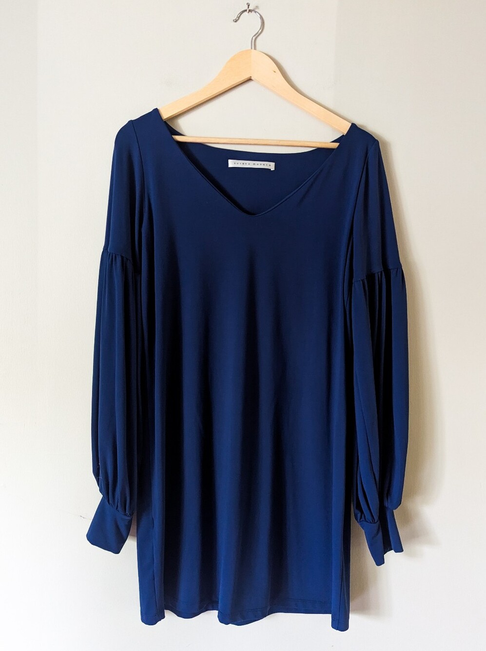 Susana Monaco Revolve Dark Blue Long Sleeve Dress